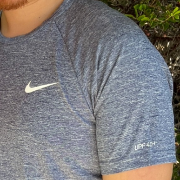 NIKE SWIM MEN DRI FIT T SHIRT SURFER UV 40+ DIVER SCUBA SWIMMER DIVING UPF SUN M - Picture 5 of 16